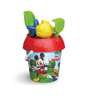 Secchiello 18cm Mickey Con Formine Accessori Giochi Mare Bambini Bucket 689009a         