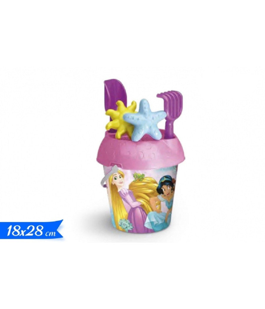 Secchiello 18cm Principesse Con Formine Accessori Giochi Mare Per Bambine 704009         