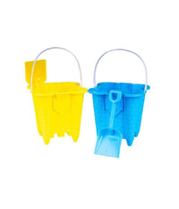 Secchiello A Castello Con Paletta 2 Pz Spiaggia Estate Bambini 2 Colori 6560008         