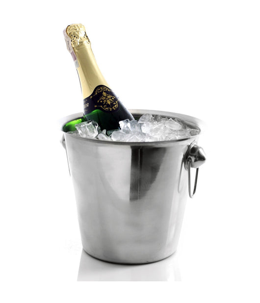 Secchiello Portaghiaccio In Acciaio Per Champagne Vino Spumante Ice Bucket         