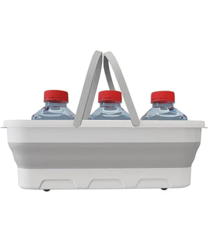 Secchio Bacinella Pieghevole Richiudibile Salvaspazio Cestino Rettangolare 46cm         