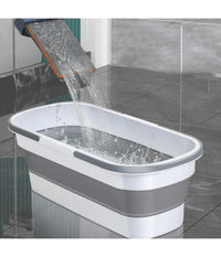 Secchio Bacinella Pieghevole Richiudibile Salvaspazio Cestino Rettangolare 46cm         