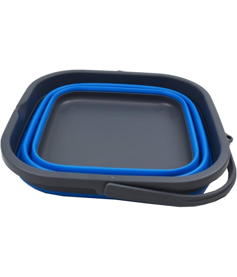 Secchio Pieghevole Quadrato Pratico Da 5,5 Lt Portatile Salvaspazio Con Maniglia         