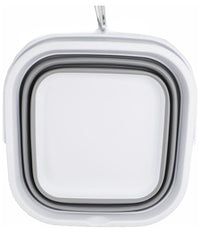 Secchio Pieghevole Quadrato Pratico Da 5,5 Lt Portatile Salvaspazio Con Maniglia         