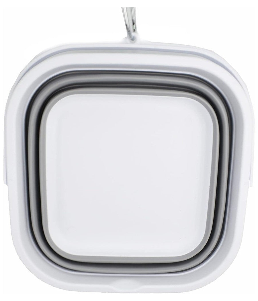 Secchio Pieghevole Quadrato Pratico Da 5,5 Lt Portatile Salvaspazio Con Maniglia         