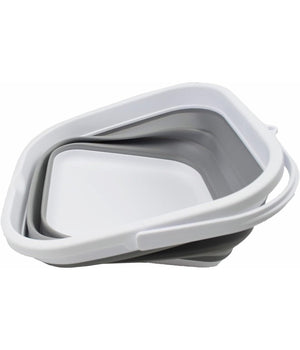 Secchio Pieghevole Quadrato Pratico Da 5,5 Lt Portatile Salvaspazio Con Maniglia         