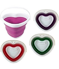 Secchio Pieghevole Silicone Salvaspazio 10lt Pavimenti Differenziata Pattumiera         