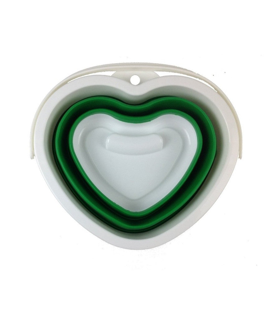 Secchio Pieghevole Silicone Salvaspazio 10lt Pavimenti Differenziata Pattumiera         