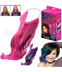 Secret Color Colorata Extension Effetto Meches Per Capelli Fucsia Rosa Nero Blu  Nero       