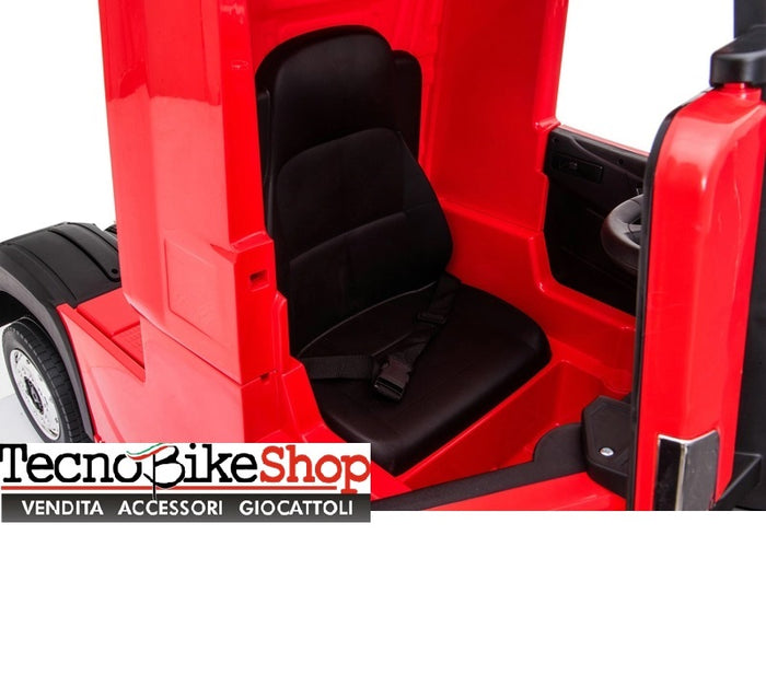 Camion Elettrico Per Bambini Truck MERCEDES ACTROS 12V Porte Apribili-Rosso