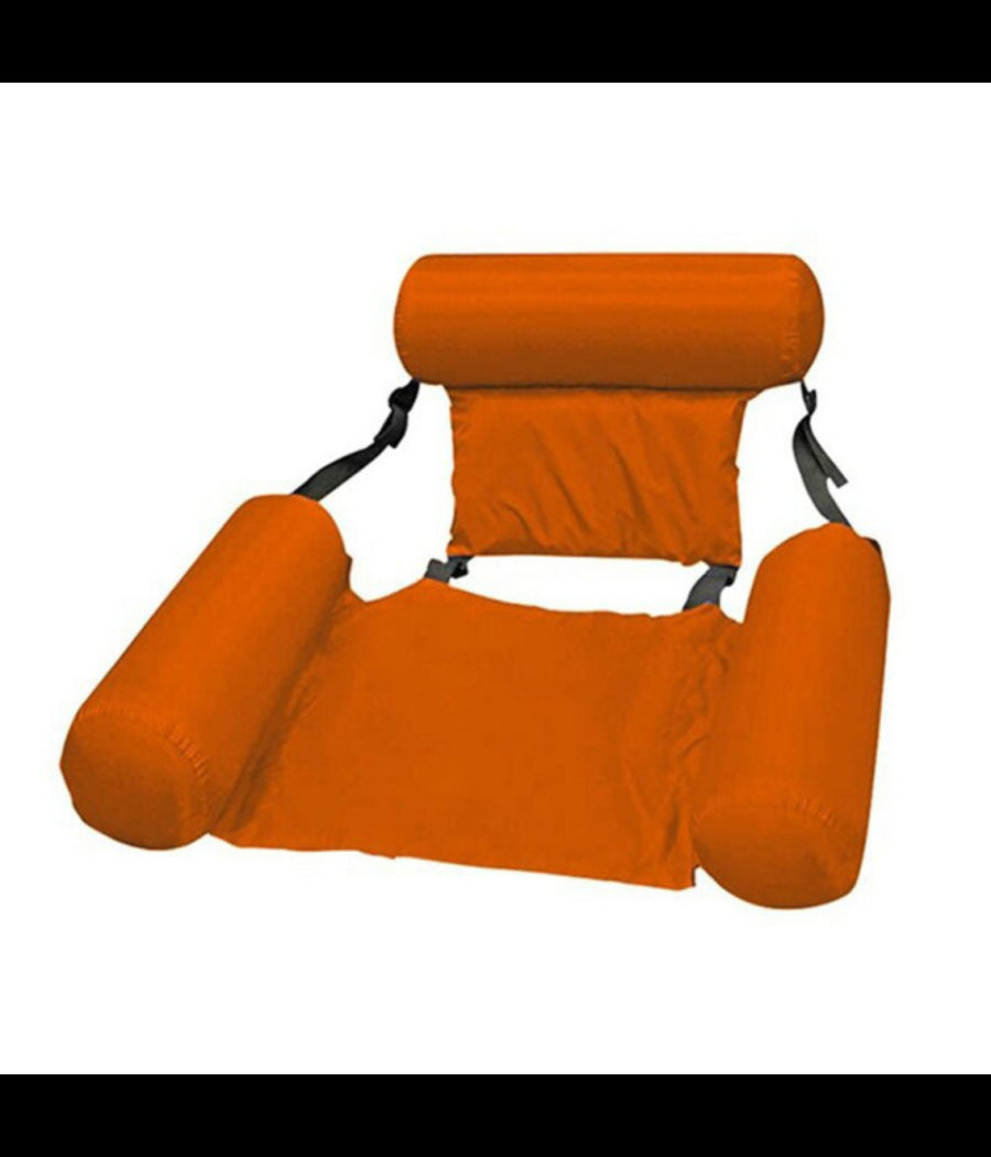 Sedia A Sdraio Gonfiabile Amaca Per Mare Piscina Galleggiante Pieghevole 120cm         