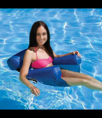 Sedia A Sdraio Gonfiabile Amaca Per Mare Piscina Galleggiante Pieghevole 120cm         