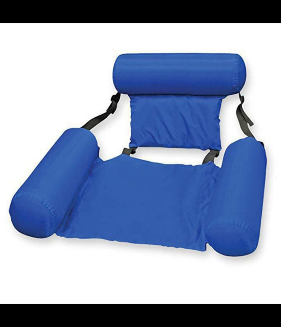 Sedia A Sdraio Gonfiabile Amaca Per Mare Piscina Galleggiante Pieghevole 120cm         