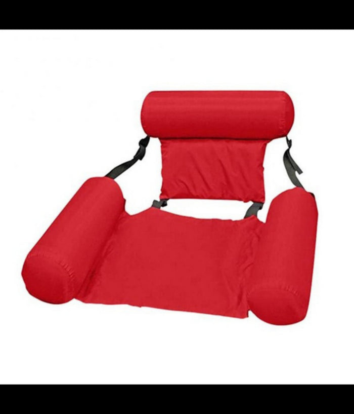 Sedia A Sdraio Gonfiabile Amaca Per Mare Piscina Galleggiante Pieghevole 120cm         