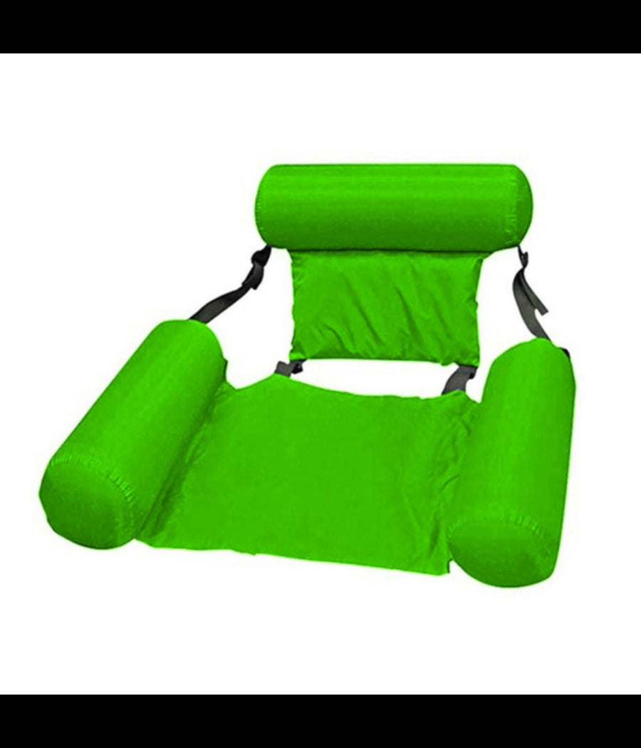 Sedia A Sdraio Gonfiabile Amaca Per Mare Piscina Galleggiante Pieghevole 120cm         