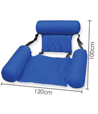 Sedia A Sdraio Gonfiabile Amaca Per Mare Piscina Galleggiante Pieghevole 120cm         