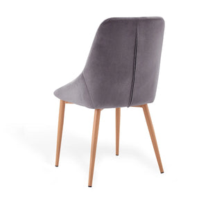 LÚZETE - SEDIA ADNEY VELVET GREY