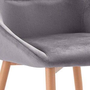 LÚZETE - SEDIA ADNEY VELVET GREY