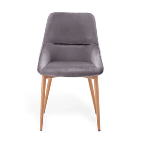 LÚZETE - SEDIA ADNEY VELVET GREY