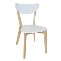 LÚZETE - SEDIA ALFONS BIANCO/NATURALE