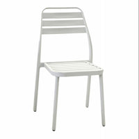 Sedia alluminio las vegas bianca cm49x58h45/88