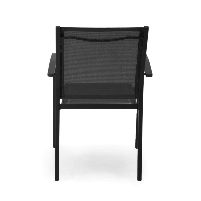 Poltrona alluminio sullivan impilabile antracite cm 61x56h43/60/84