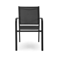 Poltrona alluminio sullivan impilabile antracite cm 61x56h43/60/84