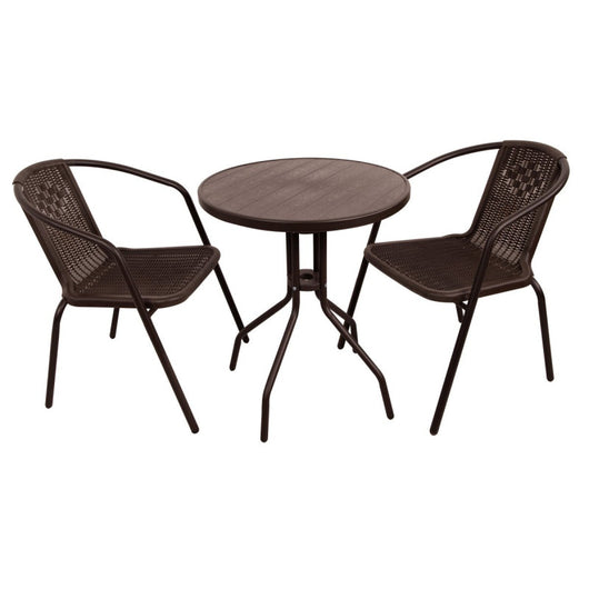 Sedia Alma Marrone Scuro 55x59x72