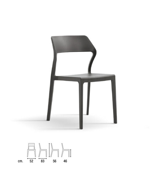 4 sedie da giardino antracite Antracite, ZZNLF6062