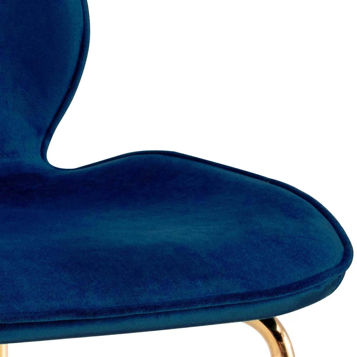 LÚZETE - SEDIA ASHCROFT IN VELLUTO BLU