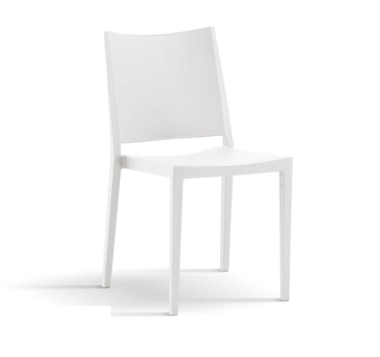 Set 4 sedie esterno in poliproplinere Bianco, ZZNLF7003