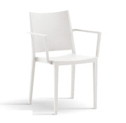 Set 4 sedie esterno con braccioli Bianco, ZZNLF7013