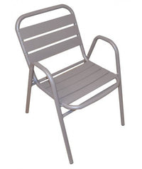 Sedia Calipso MOIA in alluminio set da 2 tortora