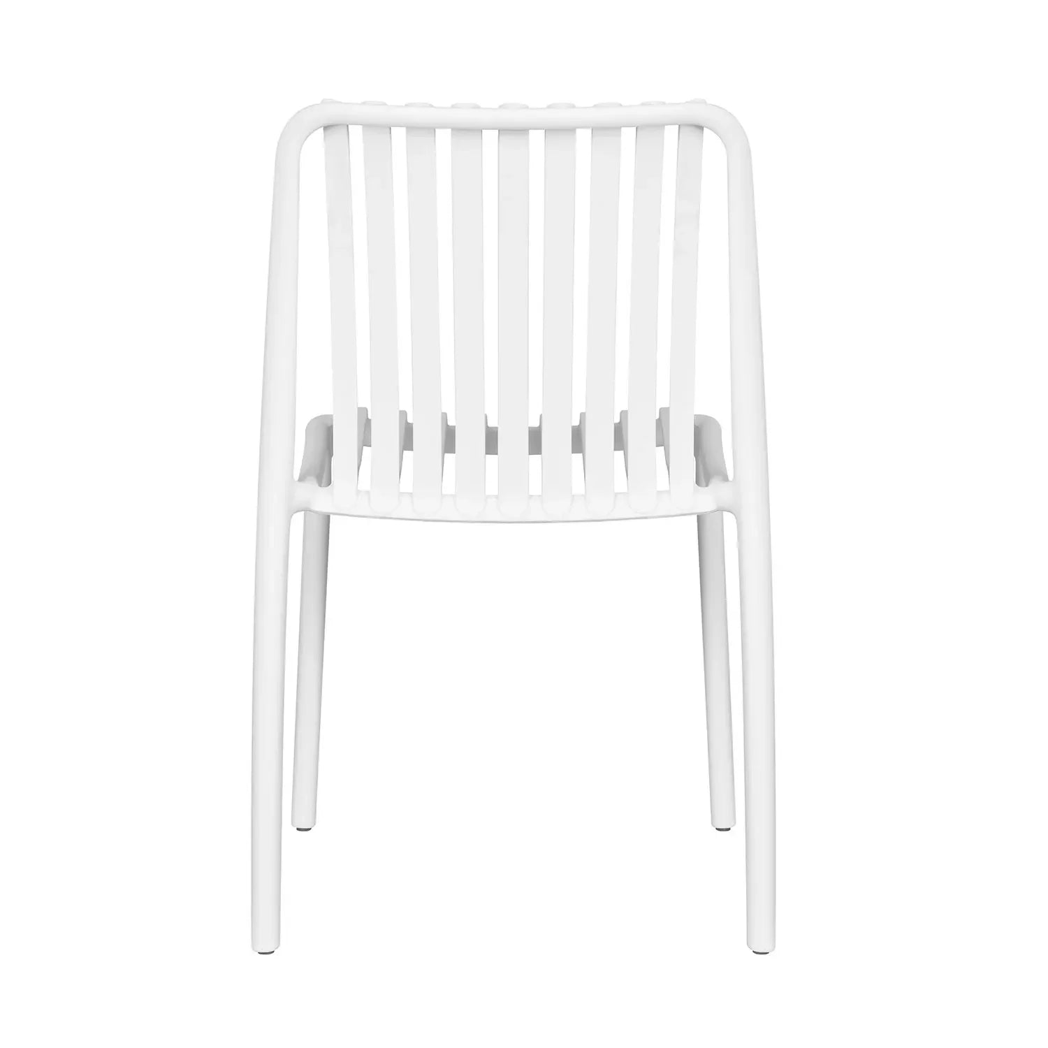 LÚZETE - SEDIA DA GIARDINO IMPILABILE BIANCA EOLIA