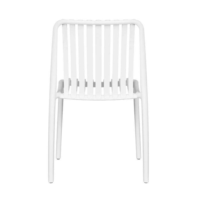 LÚZETE - SEDIA DA GIARDINO IMPILABILE BIANCA EOLIA