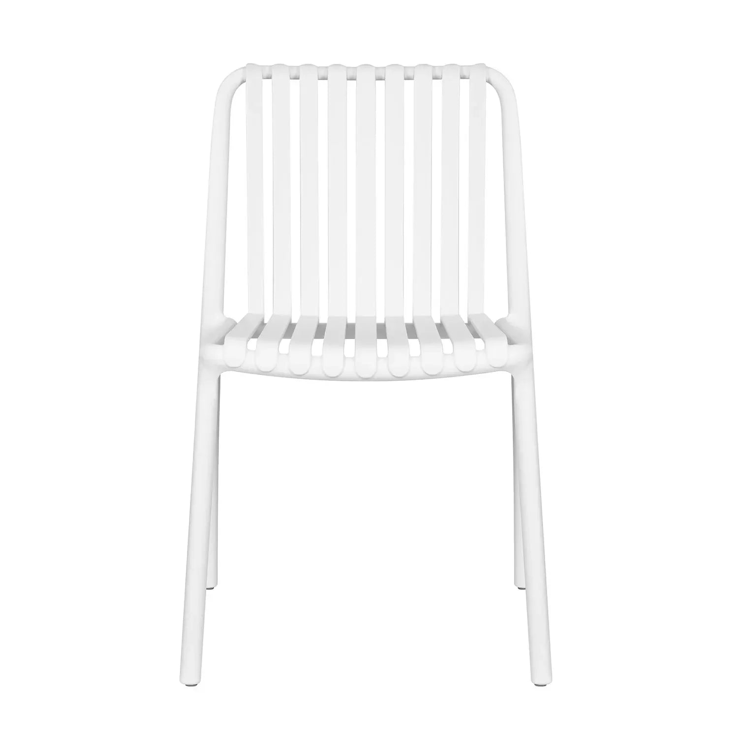 LÚZETE - SEDIA DA GIARDINO IMPILABILE BIANCA EOLIA