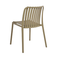 LÚZETE - SEDIA DA GIARDINO IMPILABILE SABBIA EOLIA