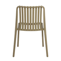 LÚZETE - SEDIA DA GIARDINO IMPILABILE SABBIA EOLIA