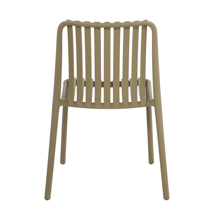 LÚZETE - SEDIA DA GIARDINO IMPILABILE SABBIA EOLIA