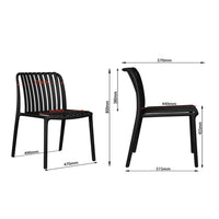 LÚZETE - SEDIA DA GIARDINO IMPILABILE SABBIA EOLIA