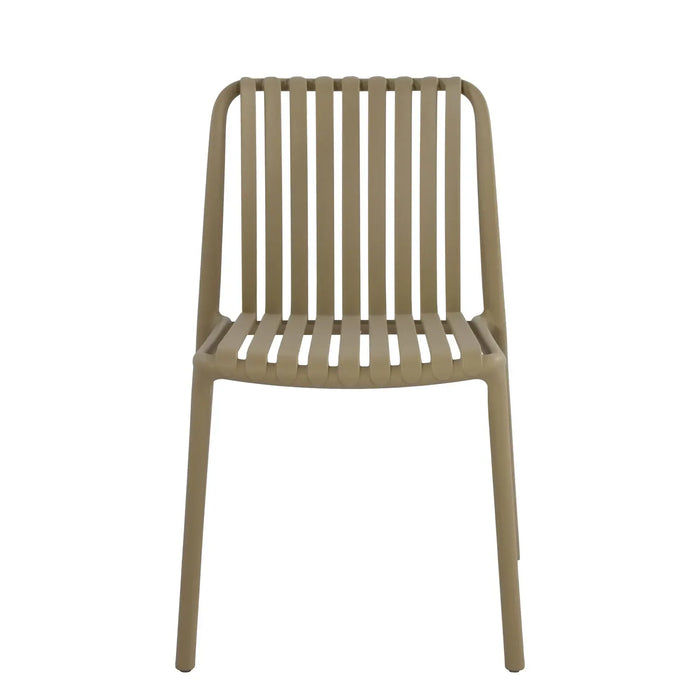 LÚZETE - SEDIA DA GIARDINO IMPILABILE SABBIA EOLIA