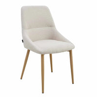 SEDIA DA PRANZO ADNEY TESSUTO SABBIA GAMBE FAGGIO