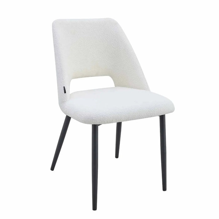 SEDIA DA PRANZO IMBOTTITA BIANCA EBONY