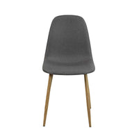 LÚZETE - SEDIA DA PRANZO IMBOTTITA GRIGIO CAFFÈ GRACIA