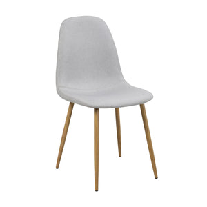 LÚZETE - SEDIA DA PRANZO IMBOTTITA GRIGIO CHIARO GRACIA