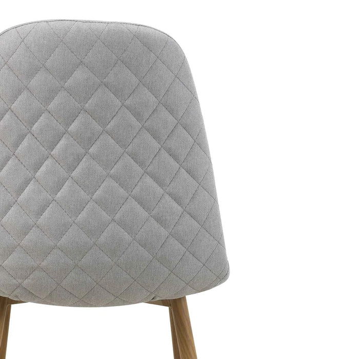 LÚZETE - SEDIA DA PRANZO IMBOTTITA GRIGIO CHIARO GRACIA