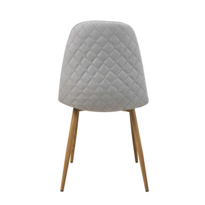 LÚZETE - SEDIA DA PRANZO IMBOTTITA GRIGIO CHIARO GRACIA