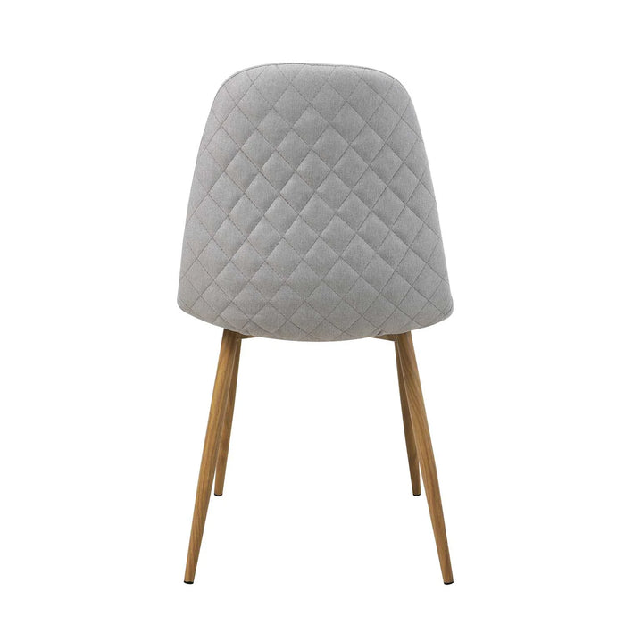 LÚZETE - SEDIA DA PRANZO IMBOTTITA GRIGIO CHIARO GRACIA