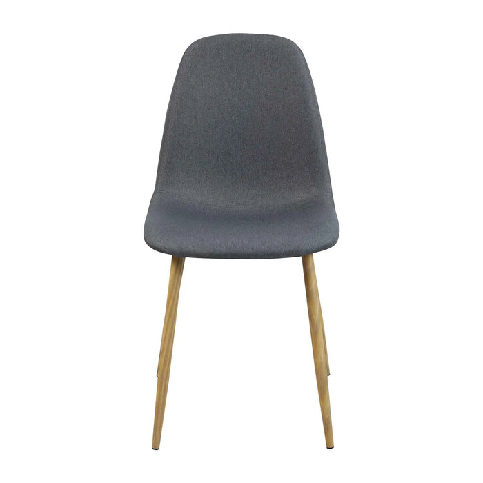 LÚZETE - SEDIA DA PRANZO IMBOTTITA GRIGIO SCURO GRACIA