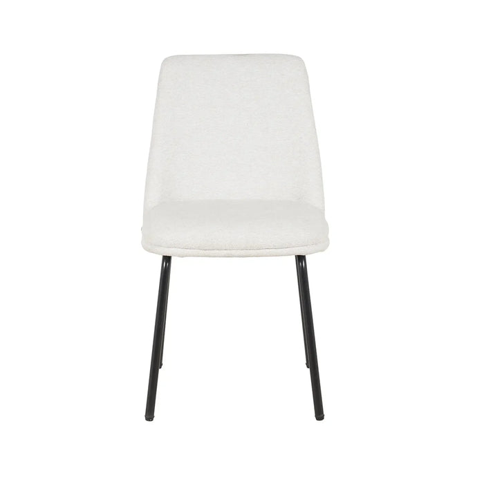 SEDIA DA PRANZO IMBOTTITA SABBIA GAMBE NERE LUSTRA